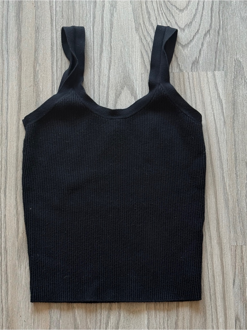Abercrombie & Fitch Black Ribbed Sweater Tank, Size M
